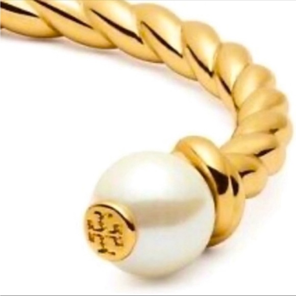 Sold out tory Burch Rope Cuff bracelet with pearl - Picture 2 of 5